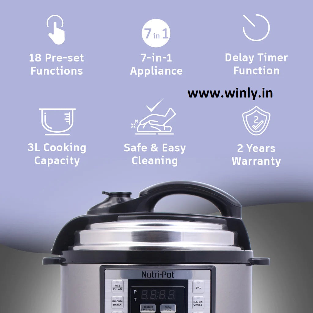 Noxxa pressure best sale cooker function