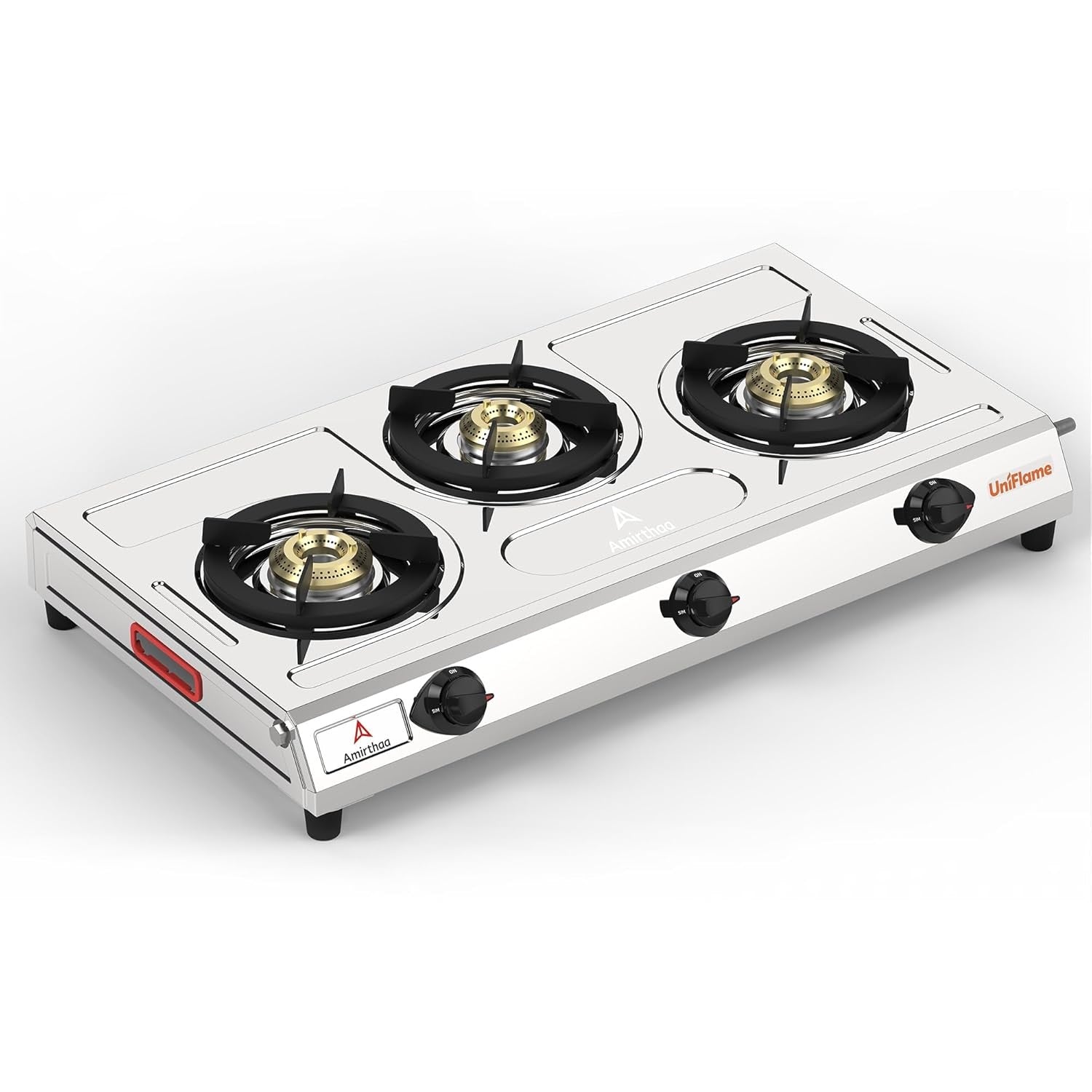 Amirthaa Uniflame 3 Burner Steel Gas Stove