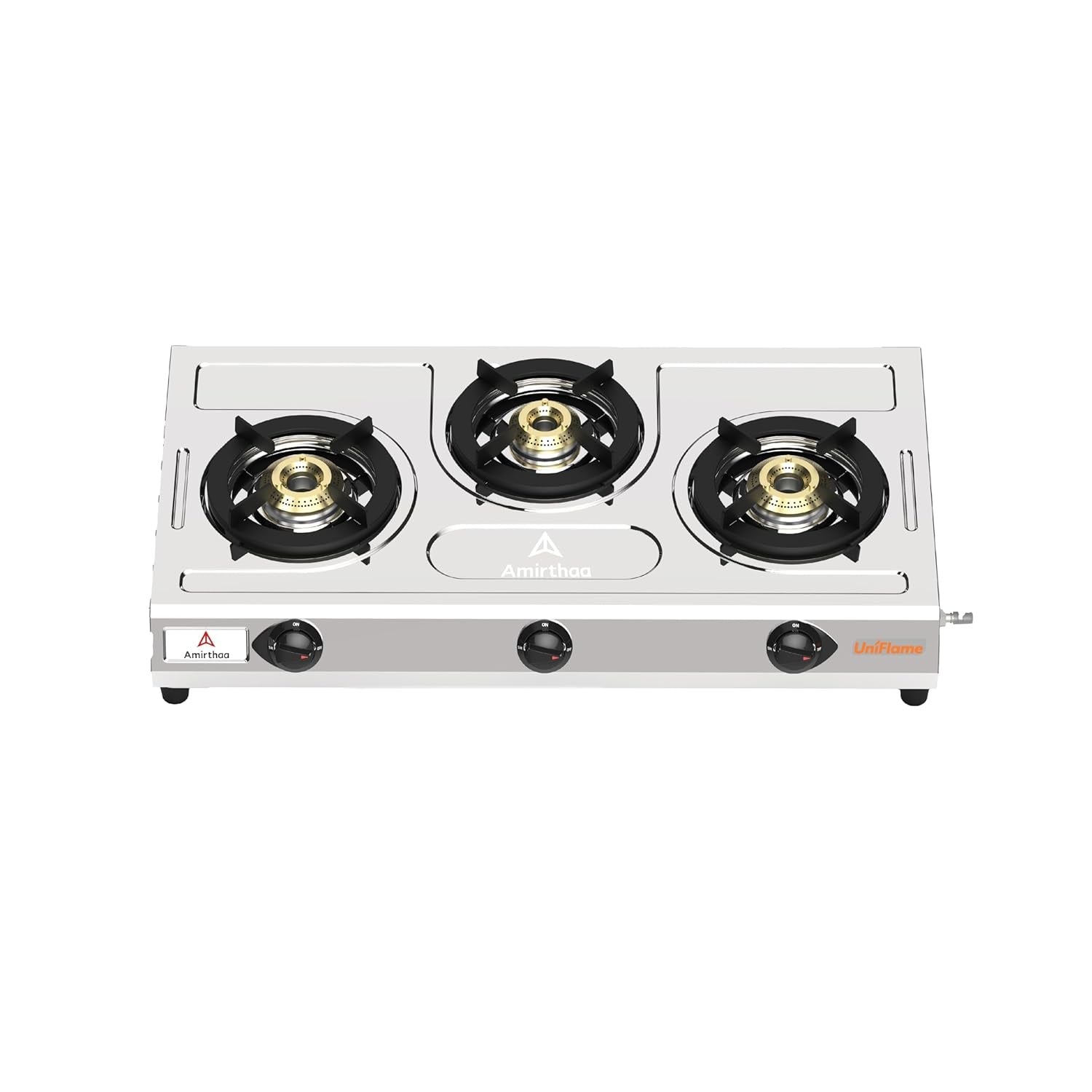 Amirthaa Uniflame 3 Burner Steel Gas Stove