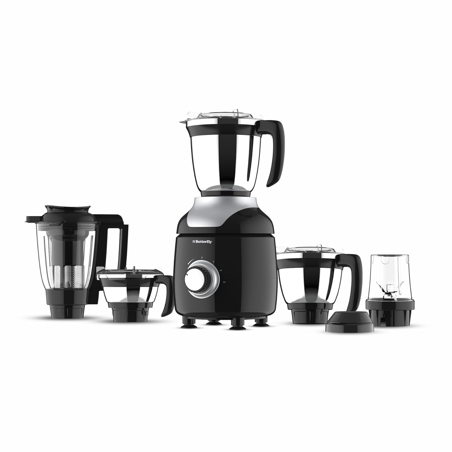 Butterfly Ziera Chrome 5 Jar Mixer Grinder – 750 Watts