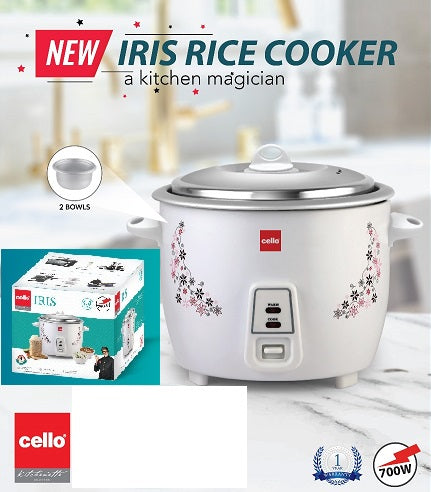 Cello Rice Cooker IRIS 1.8 Liter 700w