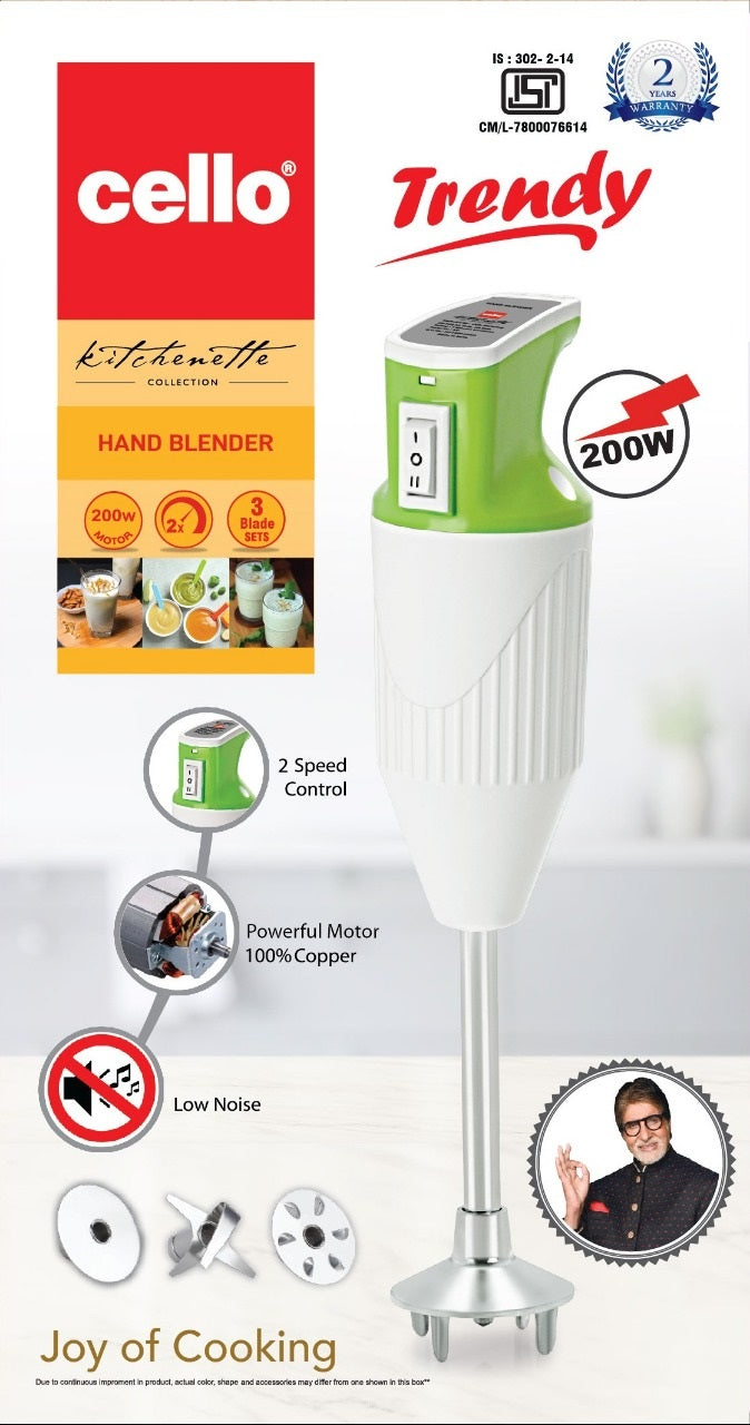 Cello Trendy Hand Blender 200w