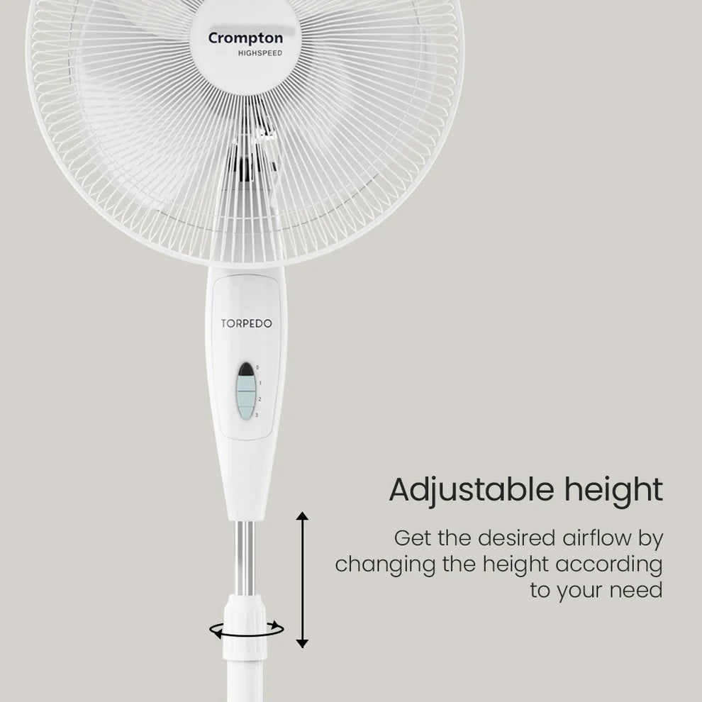 Crompton Torpedo HS PF Pedestal Fan