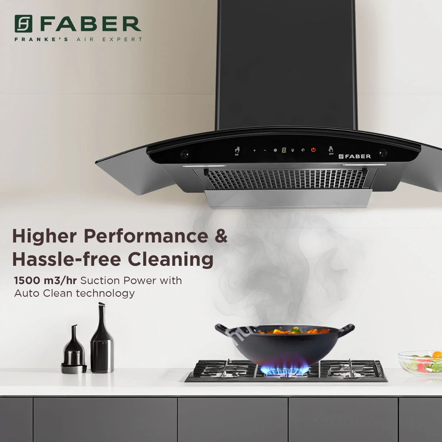 Faber Kitchen Chimney Hood Mystic BLDC FL HC BK 75