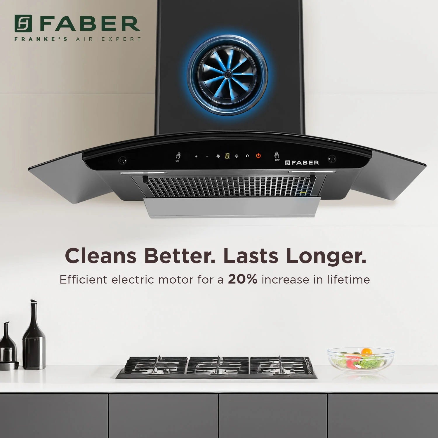 Faber Kitchen Chimney Hood Mystic BLDC FL HC BK 75