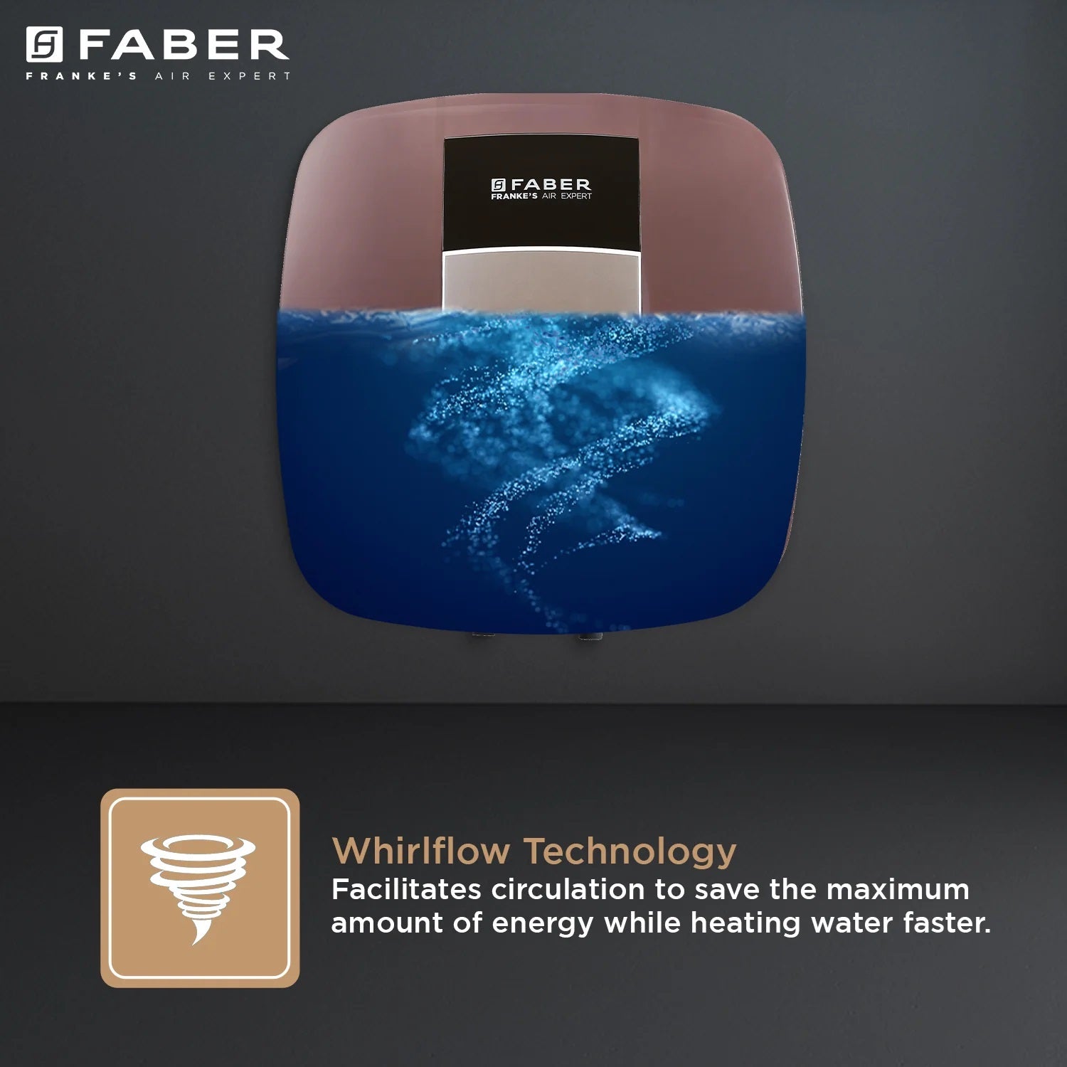 Faber FWG Cyrus 15 Black Cherry Water Geyser - Efficient, Stylish, and Durable