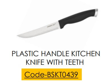 Pastic Handle Kitchen Knife With Teeth HSKT0439