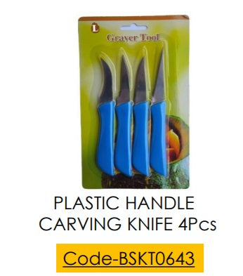 Plastic handle Carving Knife 4 Piece Set HSKT0643