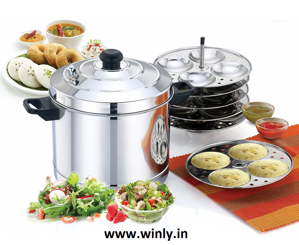 Maha Idly Cooker Stainless Steel
