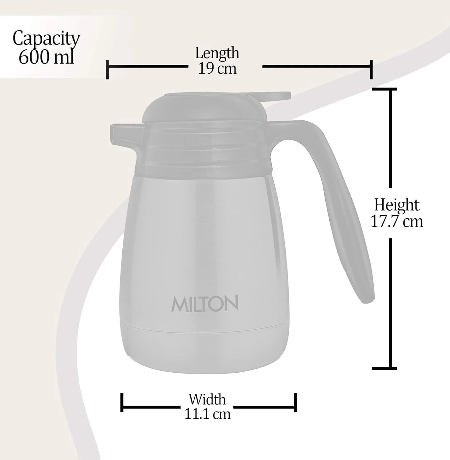 Milton Thermosteel Carafe – Vacuum Insulated Stainless Steel | Press & Pour