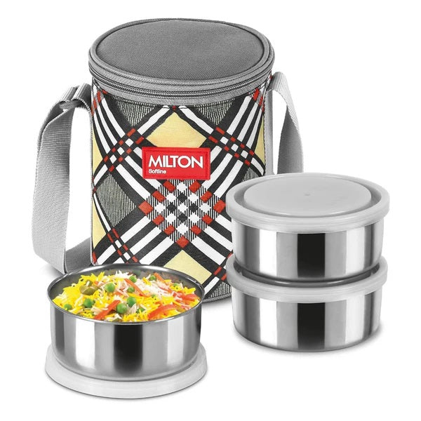 Milton Steel Treat 3 Container Tiffin Box 300ml