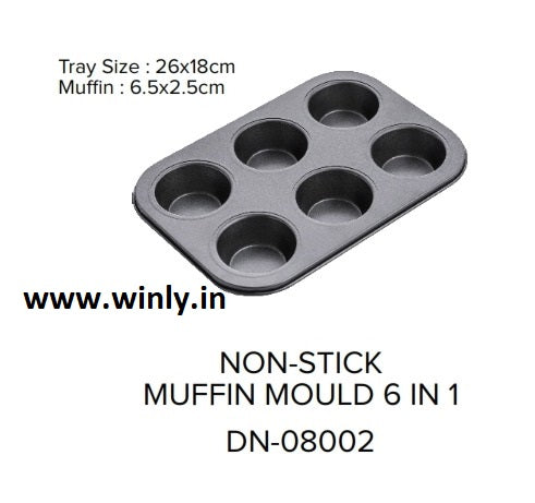 Non Stick Muffin Mold 6 in 1 (L)