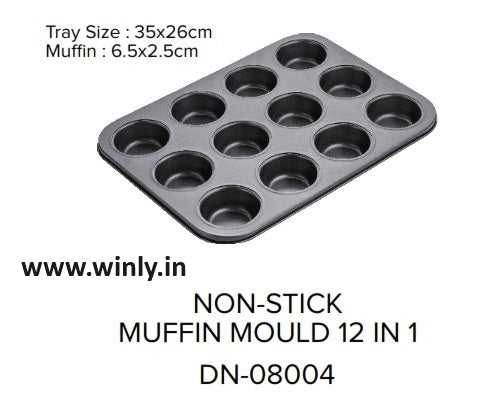 Non Stick Muffin Mold 12 in 1 (L)