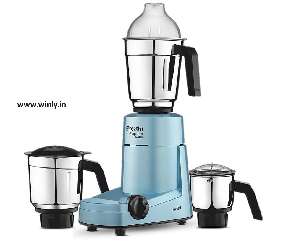 Preethi Popular Retro MG 267 Mixer Grinder 750w Blue