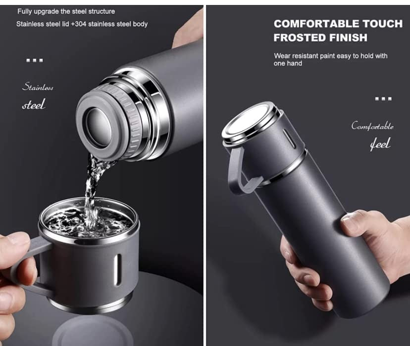 Vacuum Flask With Cup Set