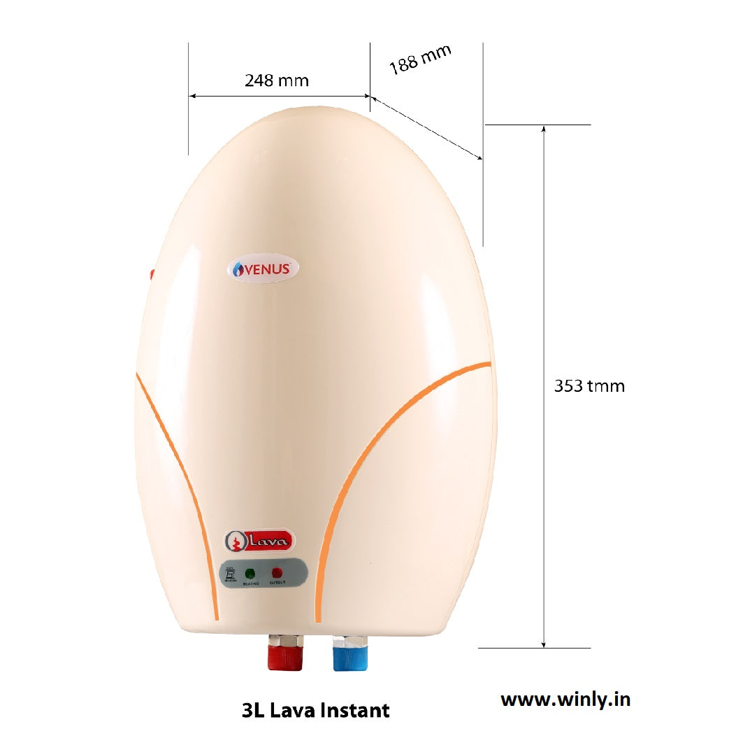 Venus Lava Instant Water Heater 3L30-3Litre