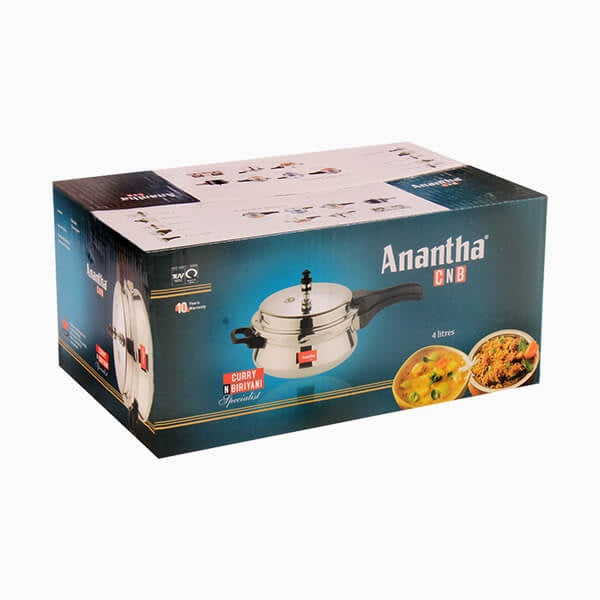 Anantha CNB White – Curry and Briyani Pressure Cookers (4 L)