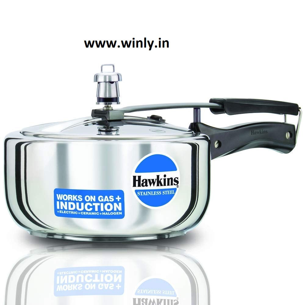 Hawkins Stainless Steel Induction Compatible Inner Lid Pressure Cooker