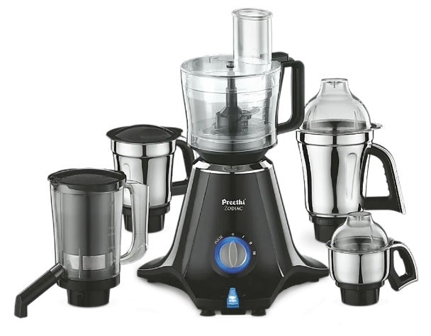 Preethi Zodiac Mixer Grinder 750 Watt motor with 5 Jars