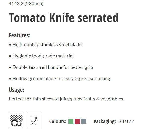 Kohe Tomato Knife serrated 4148.2 (230mm)