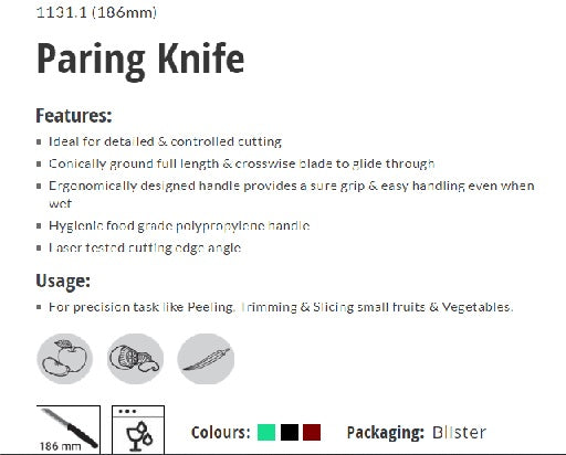 Paring Knife 1131.1 (186mm)