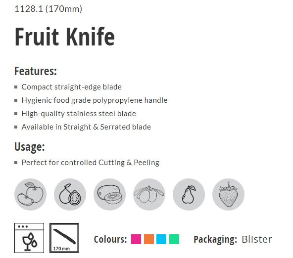 Kohe Fruit Knife 1128.1 (170mm)