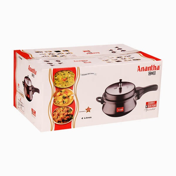 Anantha CNB Black – Curry and Briyani Pressure Cookers (4 L)