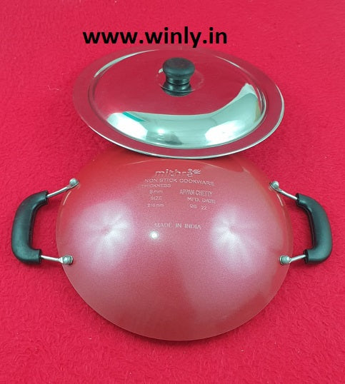 Mithra Appachatty Non stick 3mm Thick With SS Lid