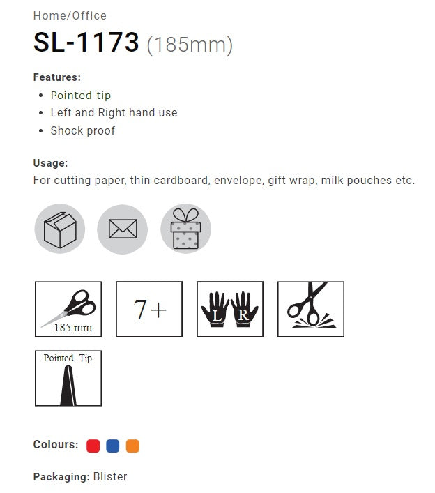 Munix Scissor SL-1173 (185mm)